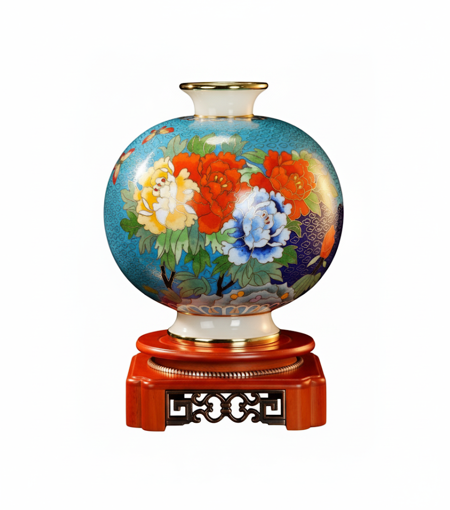Plum Vase of Enduring Eternity (地久天长富贵梅瓶)