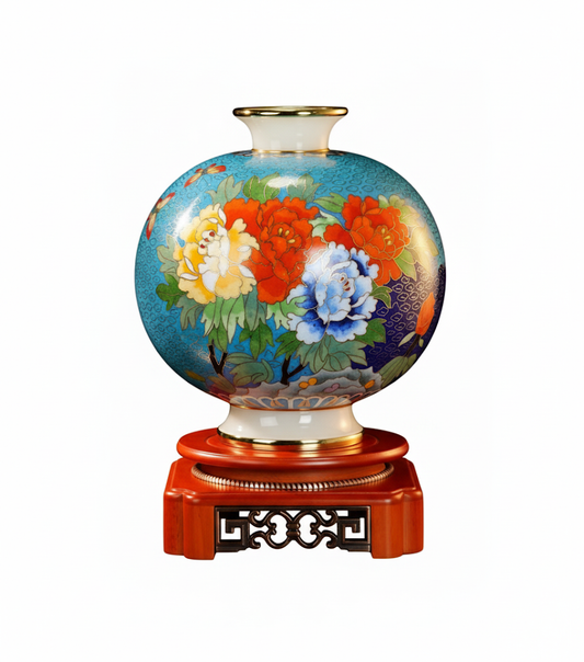 Plum Vase of Enduring Eternity (地久天长富贵梅瓶)