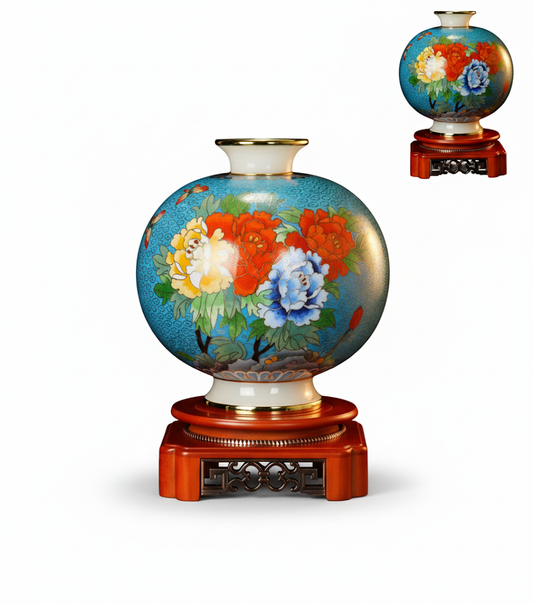 Plum Vase of Enduring Eternity (地久天长富贵梅瓶)