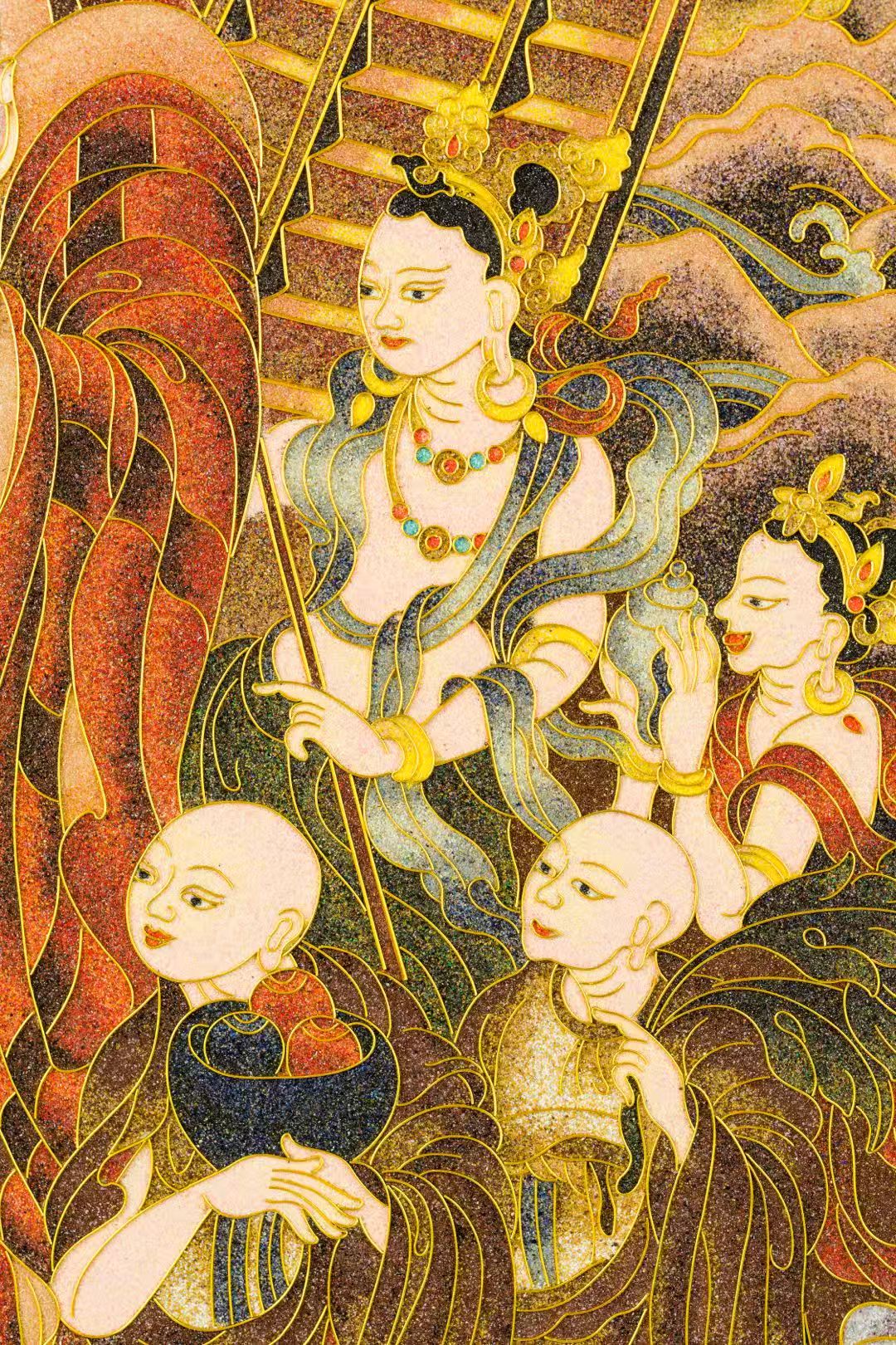 The Buddha ascends to the Thirty-Three Heavens(佛登三十三重天)