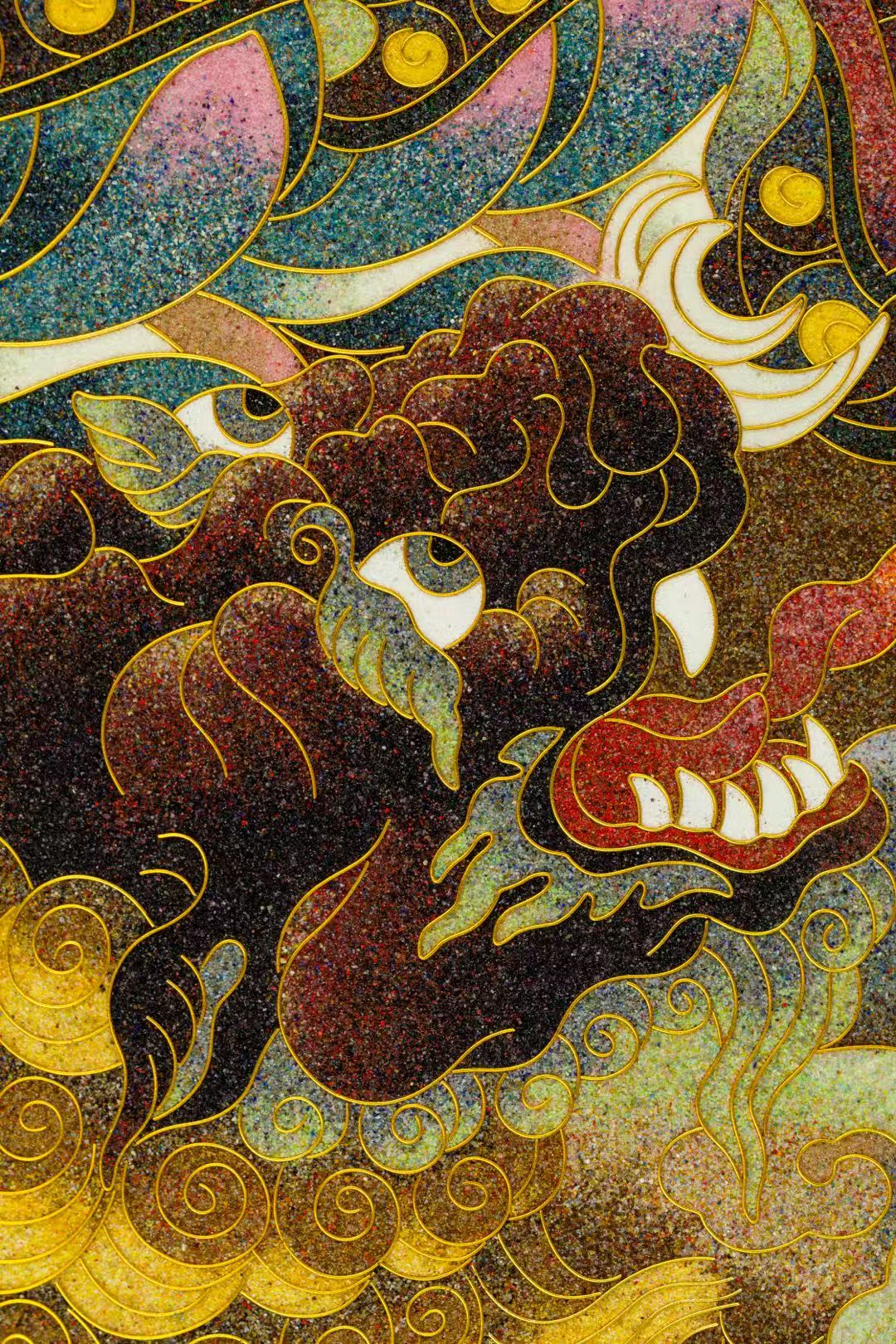 Riding and listening to Ksitigarbha Bodhisattva 骑谛听地藏菩萨