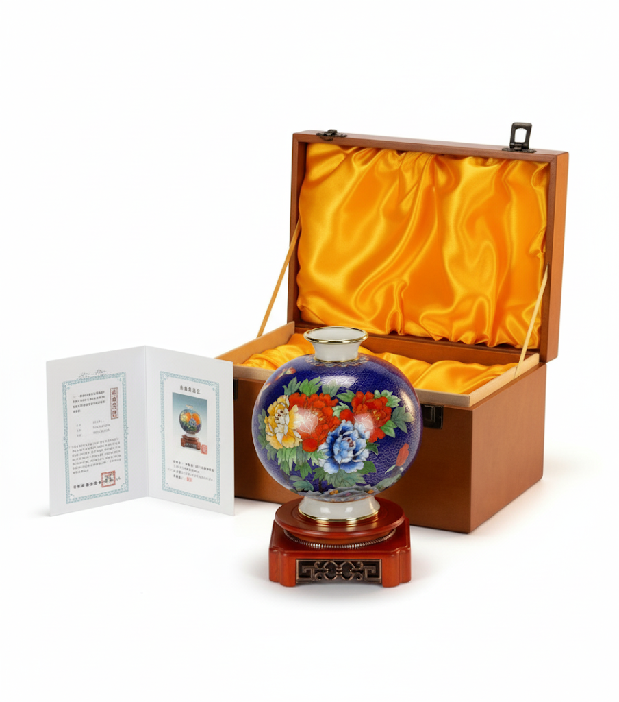 Plum Vase of Enduring Eternity (地久天长富贵梅瓶)