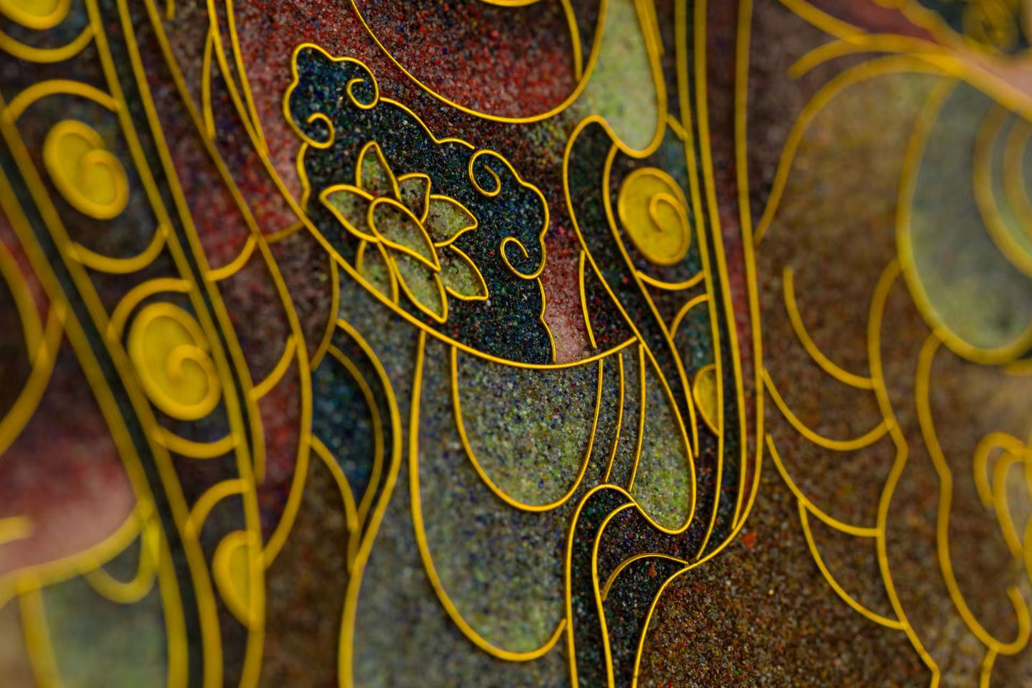 Riding and listening to Ksitigarbha Bodhisattva 骑谛听地藏菩萨