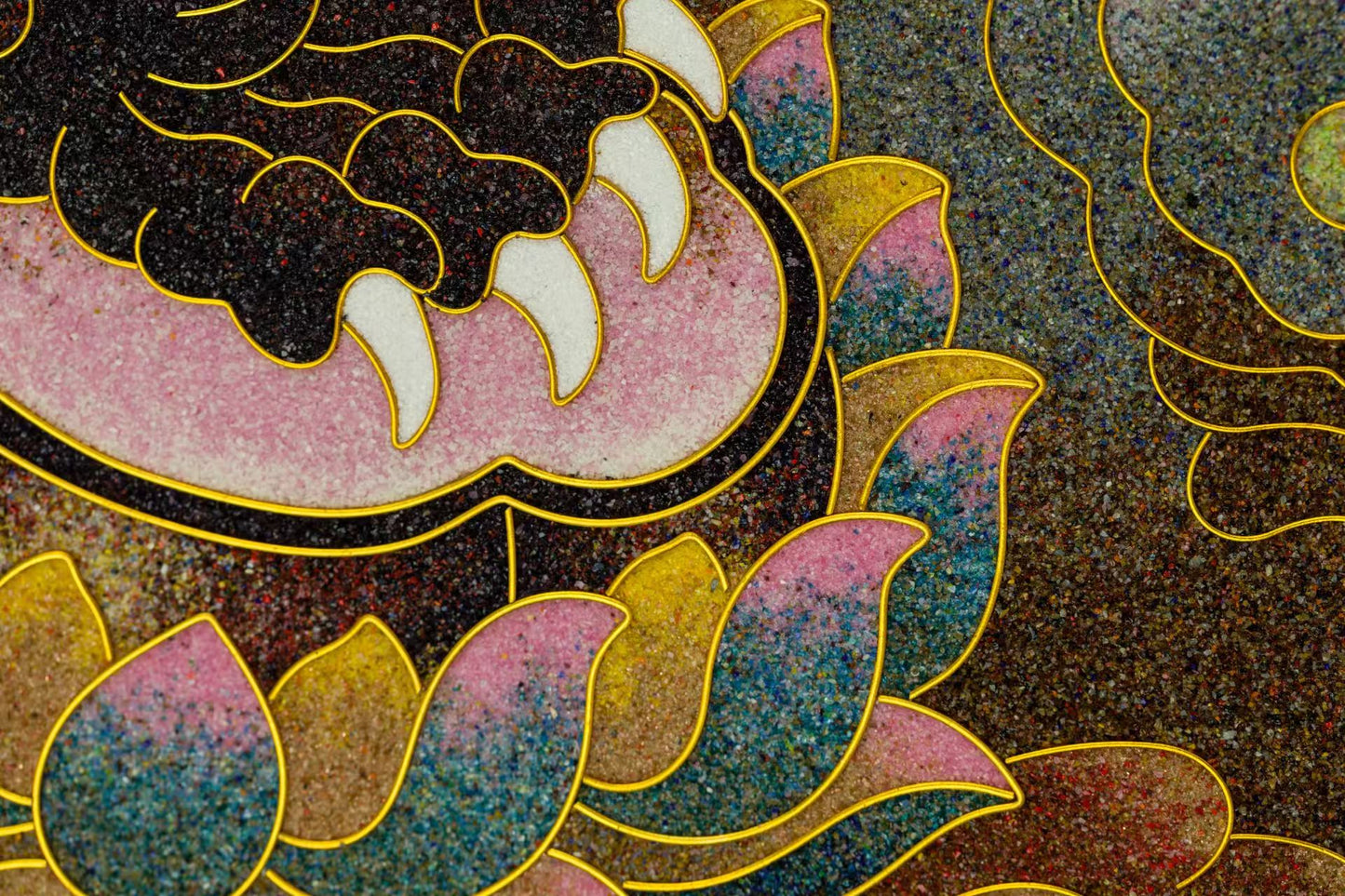 Riding and listening to Ksitigarbha Bodhisattva 骑谛听地藏菩萨