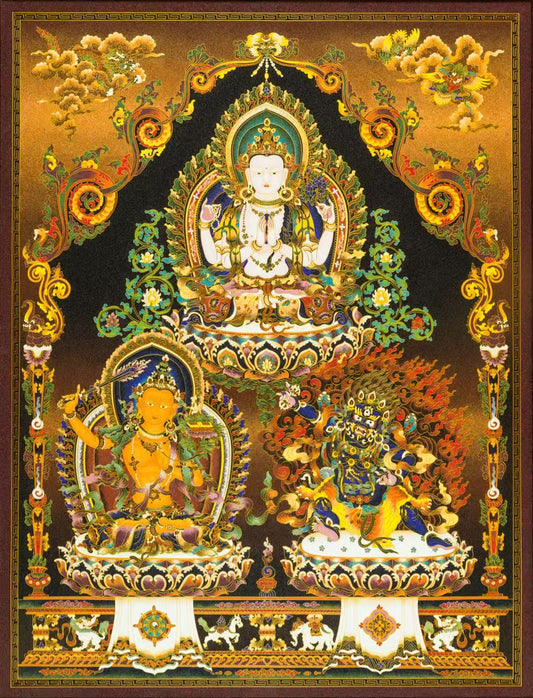 Three Protectors of Action Tantra (密宗事部三怙主)