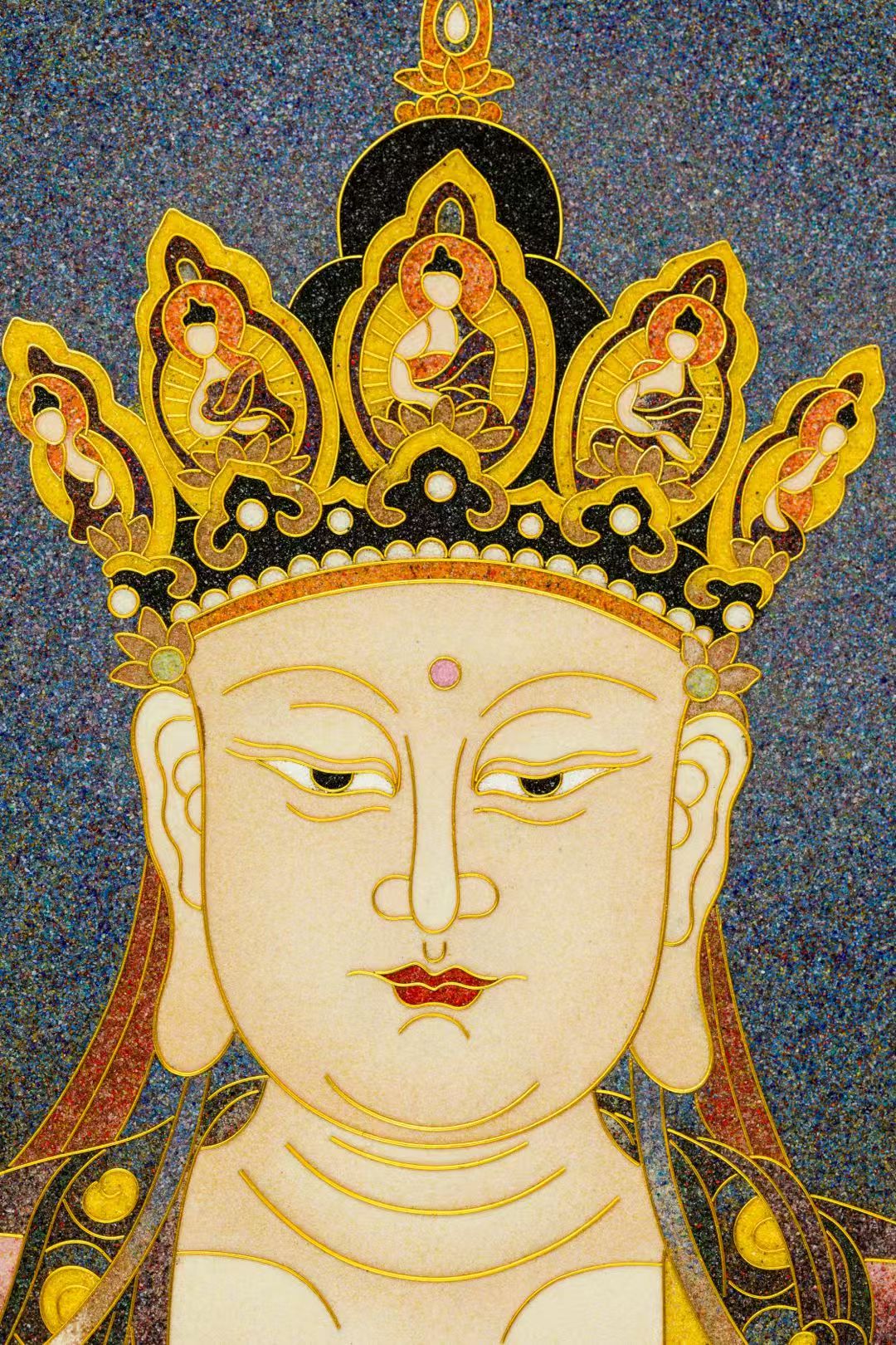 Riding and listening to Ksitigarbha Bodhisattva 骑谛听地藏菩萨